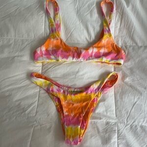 Colorful Tie-Dye Bikini Set